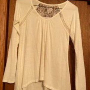 Knit & Lace long sleeve Top